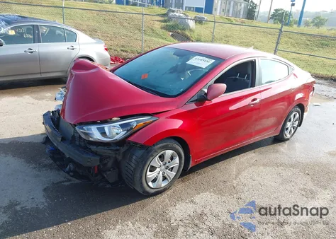 2016 Hyundai Elantra Se z USA, uszkodzony, nr VIN KMHDH4AE1GU504163